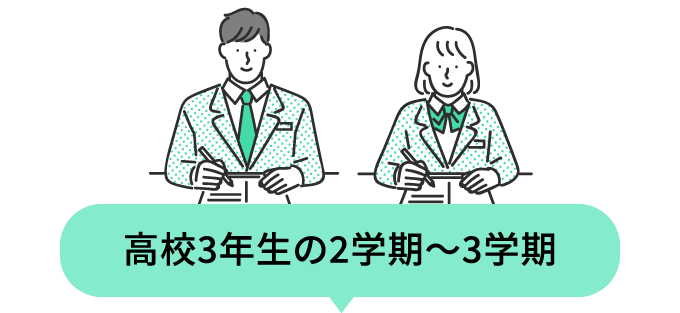 高校3年生の2学期～3学期